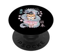 Japonés Dragon Kawaii Ballet Ballerina Lindo Anime Amante PopSockets PopGrip Adhesivo