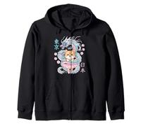 Japonés Dragon Kawaii Ballet Ballerina Lindo Anime Amante Sudadera con Capucha