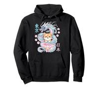 Japonés Dragon Kawaii Ballet Ballerina Lindo Anime Amante Sudadera con Capucha