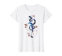 Japonés Estética Dragón Tokio Japón Manga Anime Asiático 80's Camiseta gráfica económica, Mujer, Blanco, L