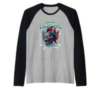 Japonés Estética Vaporwave Triste Eboy Urban Monster Fish Camiseta Manga Raglan