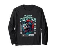 Japonés Estética Vaporwave Triste Eboy Urban Monster Fish Manga Larga