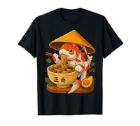 Japonés Fish Koi Carp Ramen Kawaii Fideos Bowl Anime Manga Camiseta