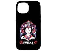 Japonés Geisha Chica Japón Arte Carcasa para iPhone 15