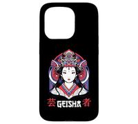 Japonés Geisha Chica Japón Arte Carcasa para iPhone 15 Pro