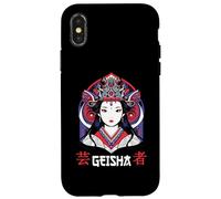 Japonés Geisha Chica Japón Arte Carcasa para iPhone X/XS