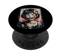 Japonés Goth Espeluznante EMO Y2K Japón Horror Anime Manga PopSockets PopGrip Adhesivo
