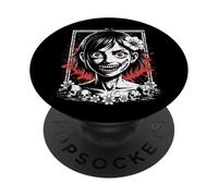 Japonés Goth Espeluznante EMO Y2K Japón Horror Anime Manga PopSockets PopGrip Adhesivo