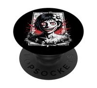Japonés Horror Anime Manga Japón Y2K Chica Espeluznante Gótico PopSockets PopGrip Adhesivo