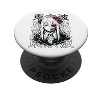 Japonés Horror Anime Manga Y2K Hannya Oni Máscara Chica Gótica PopSockets PopGrip Adhesivo