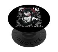 Japonés Horror Anime Manga Y2K Japón Diablo Chica Gótica PopSockets PopGrip Adhesivo