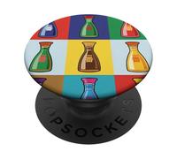 Japonés Ichiban Shoyu Salsa De Soja Arte Pop Retro Asiático Gráfico PopSockets PopGrip Adhesivo