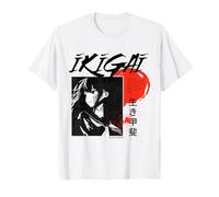 Japonés Ikigai Concept Anime Art Camiseta