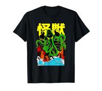 Japonés Kaiju Cthulhu Necronomicon Lovecraft Monster Anime Camiseta