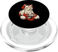 Japonés Kitsune Gamer Anime Retro Videojuegos Ukiyo-e PopSockets PopGrip para MagSafe