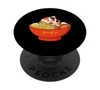 Japonés Koi Carp Fish Comer Ramen Anime Fideos Bowl PopSockets PopGrip Adhesivo