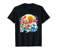 Japonés Koi Fish Gran Onda Kanagawa Japón Arte Vintage Camiseta