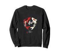 Japonés Koi Fish WA Armonía Símbolo Zen Balance Art Sudadera