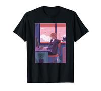 Japonés LoFi Boy Anime Personaje - Japón Estética Camiseta