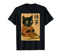 Japonés Matcha Tea Cat Kawaii Anime Lover Design Camiseta