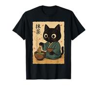 Japonés Matcha Tea Cat Kawaii Anime Lover Design Camiseta