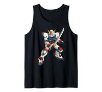 Japonés Mecha Robot Samurai Guerrero Manga Arte Anime Camiseta sin Mangas