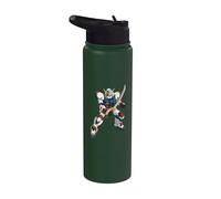 Japonés Mecha Robot Samurai Guerrero Manga Arte Anime Stainless Steel Insulated Water Bottle