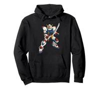 Japonés Mecha Robot Samurai Guerrero Manga Arte Anime Sudadera con Capucha