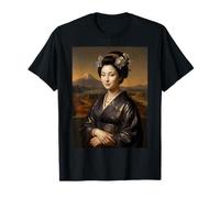 Japonés Mona Lisa Pintura Famosa Arte Parodia Renacimiento Camiseta