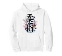 Japonés Sakura Flor Jardín Zen Montaña Fuji Jiu Jitsu Sudadera con Capucha
