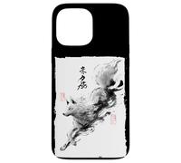 Japonés Saltando Fox Arte Vintage Sumi-e Kitsune Carcasa para iPhone 13 Pro Max