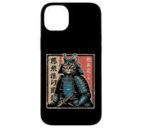 Japonés Samurai Cat Warrior Katana Ukiyoe Art Hombres Mujeres Niño Carcasa para iPhone 14 Plus