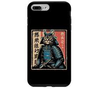 Japonés Samurai Cat Warrior Katana Ukiyoe Art Hombres Mujeres Niño Carcasa para iPhone 7 Plus/8 Plus