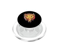 Japonés Samurai Pizza Slice Warrior Ukiyo Fastfood Samurai PopSockets PopGrip para MagSafe