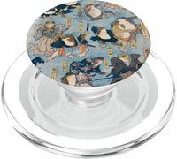 Japonés Samurai Ranas Kabuki Xilografía Japón Ukiyo-e PopSockets PopGrip para MagSafe