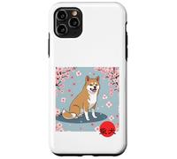 Japonés Shiba Inu Sakura Cerezo Flores Kanji Carcasa para iPhone 11 Pro MAX