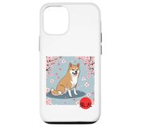 Japonés Shiba Inu Sakura Cerezo Flores Kanji Carcasa para iPhone 12/12 Pro