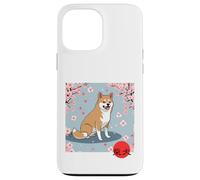 Japonés Shiba Inu Sakura Cerezo Flores Kanji Carcasa para iPhone 13 Pro MAX