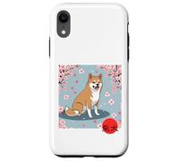 Japonés Shiba Inu Sakura Cerezo Flores Kanji Carcasa para iPhone XR
