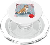 Japonés Shiba Inu Sakura Cerezo Flores Kanji PopSockets PopGrip para MagSafe