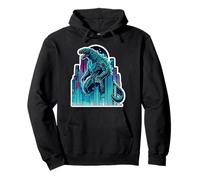 Japonés Steampunk Monstruo Lagarto Robot Anime Manga Japón Sudadera con Capucha