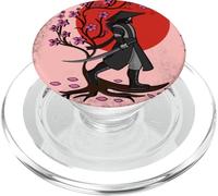 Japonés Vintage Cherry Blossom Sakura Samurai PopSockets PopGrip para MagSafe