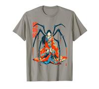 Japonés Vintage Demon Jorogumo Spider Woman Yokai Horror Camiseta