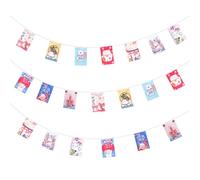 japonesa de gato de la suerte Maneki Neko Bunting Izakaya Colgante Banner Kawaii Japonés Bunting Garland para Restaurante Puerta Decoración del Hogar