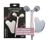 JAPONESQUE SKINTherapy - Herramienta facial de contorno en V para drenaje linfático, masaje facial, alivia la tensión y mejora la absorción de productos para el cuidado de la piel