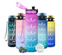 JAPORIA Botella Agua 500ml, Reutilizable, Diseño de Boca Ancha, a Prueba de Fugas, Libre de BPA, Botella Agua Gimnasio, Cantimplora con Filtro para Escuela, Oficina, Deportes