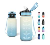 JAPORIA Botella de Agua Niños 500ml, Cantimplora Infantil con Pajita, a Prueba de Fugas, Con Cierre de Seguridad, Fácil de Limpiar, Ideal para Colegio, Parque, Actividades Infantiles, Bicicleta, Yoga