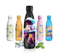 JAPORIA Botella Termica 500ml, Cantimplora con Doble Aislamiento, sin BPA, Fácil de llevar, Termo Personalizada para Dióxido de Carbono, Camping, Fitness