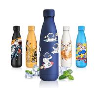 JAPORIA Botella Termica 500ml, Fácil de llevar, Termo Personalizada, Cantimplora Termo con Doble Aislamiento, sin BPA, Cantimplora Termica para Camping, Fitness