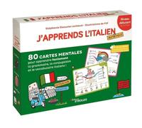 J'apprends l'italien autrement Niveau débutant: 80 cartes mentales pour apprendre facilement la grammaire, la conjugaison et le vocabulaire italiens !